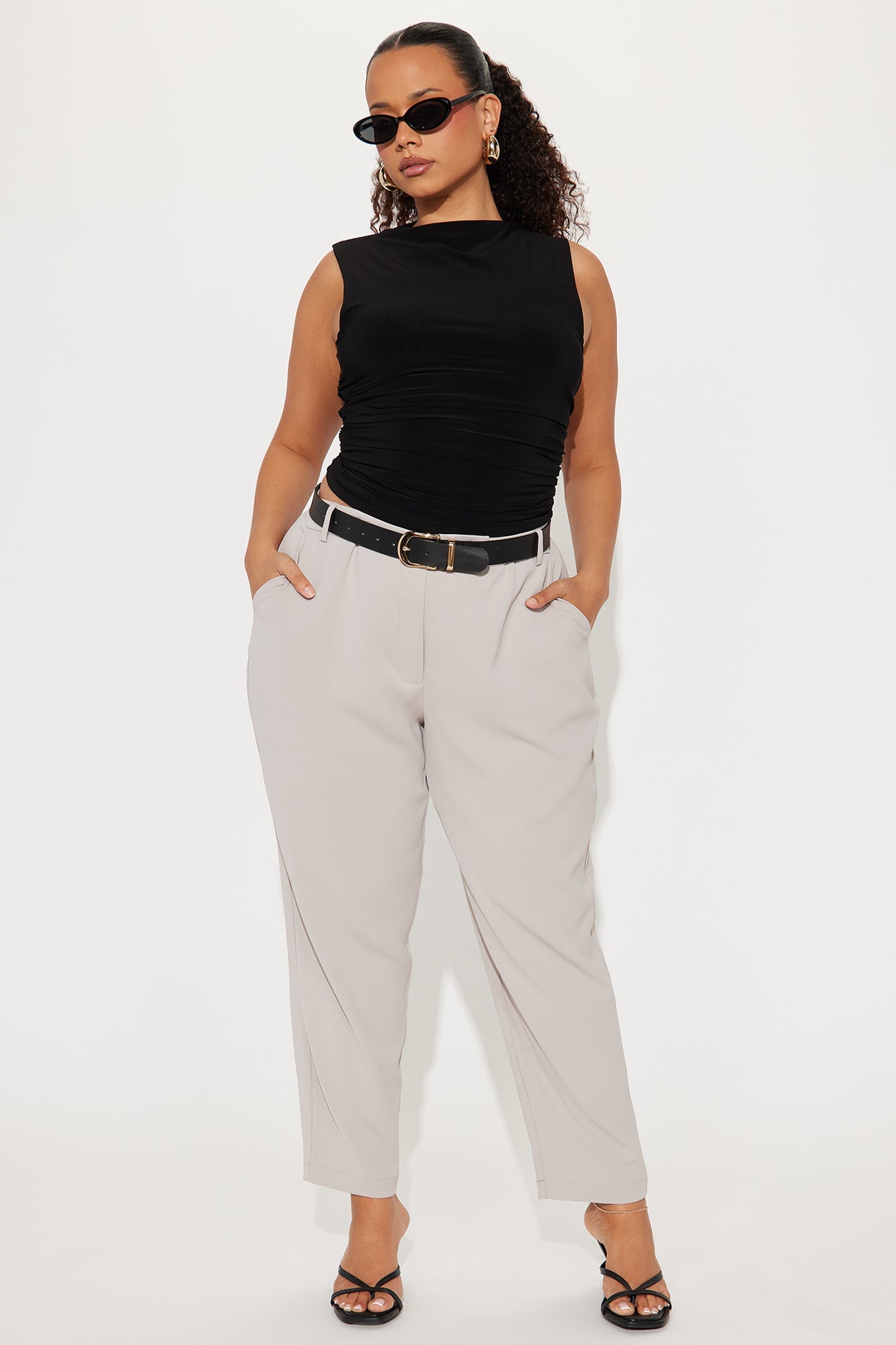 Allison Cigarette Skinny Pant - Grey
