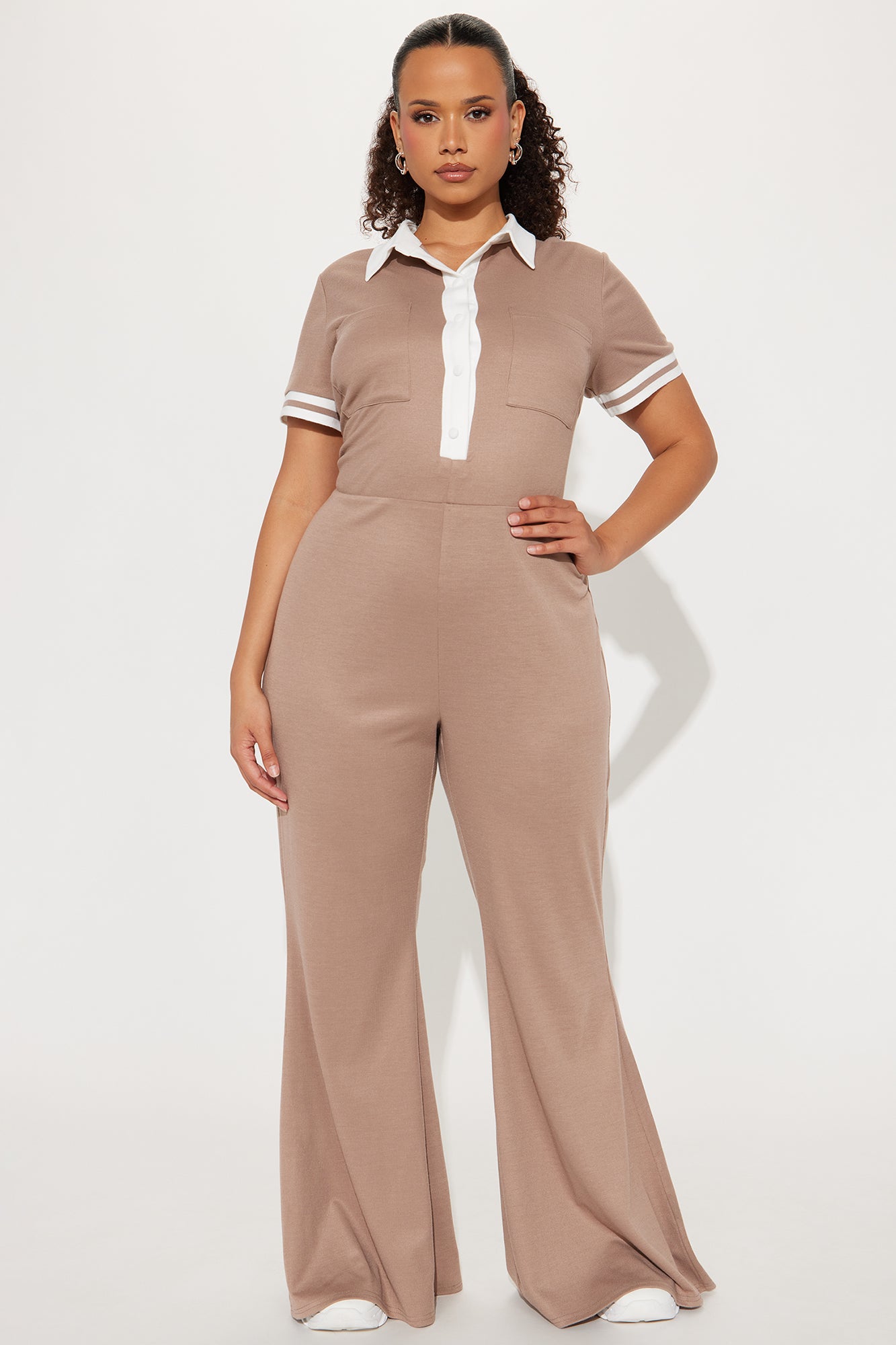 Dianna Sweater Jumpsuit - Taupe