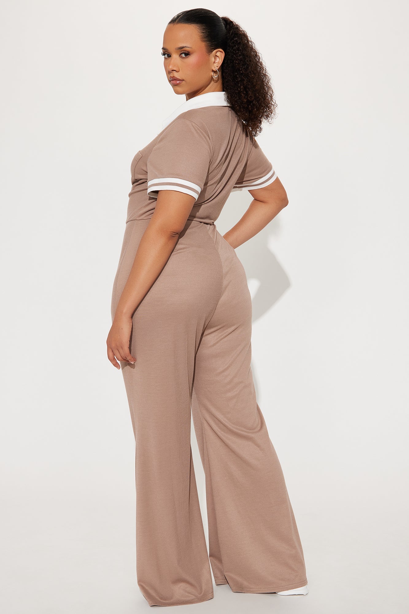 Dianna Sweater Jumpsuit - Taupe