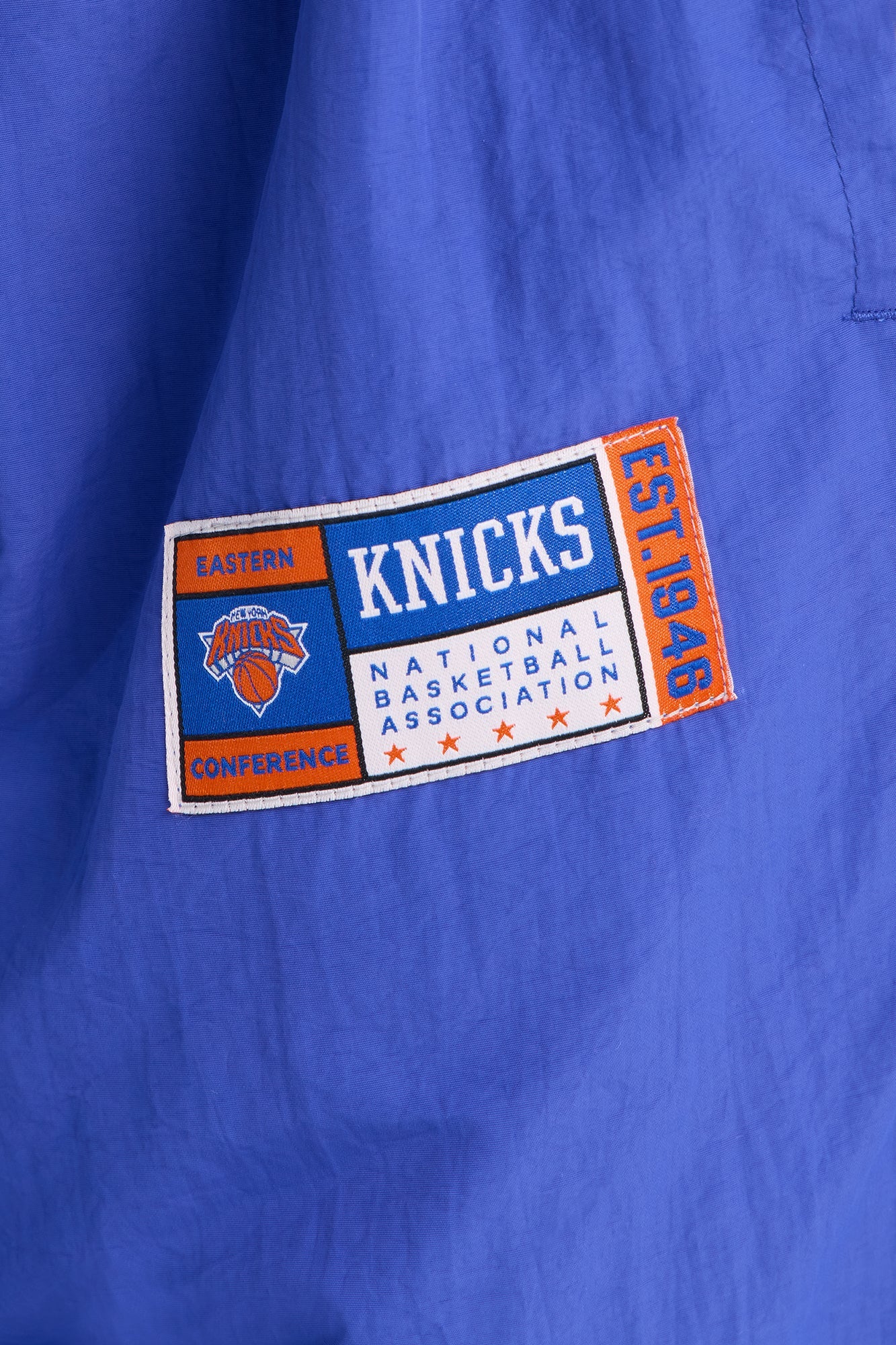 NBA New York Knicks Patchwork Cargo Wide Leg Pant - Royal
