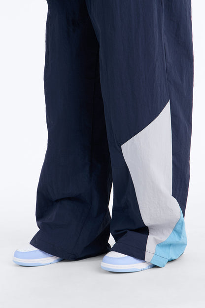 Yasmin Colorblock Windbreaker Jogger Pant 31″ - Navy/combo