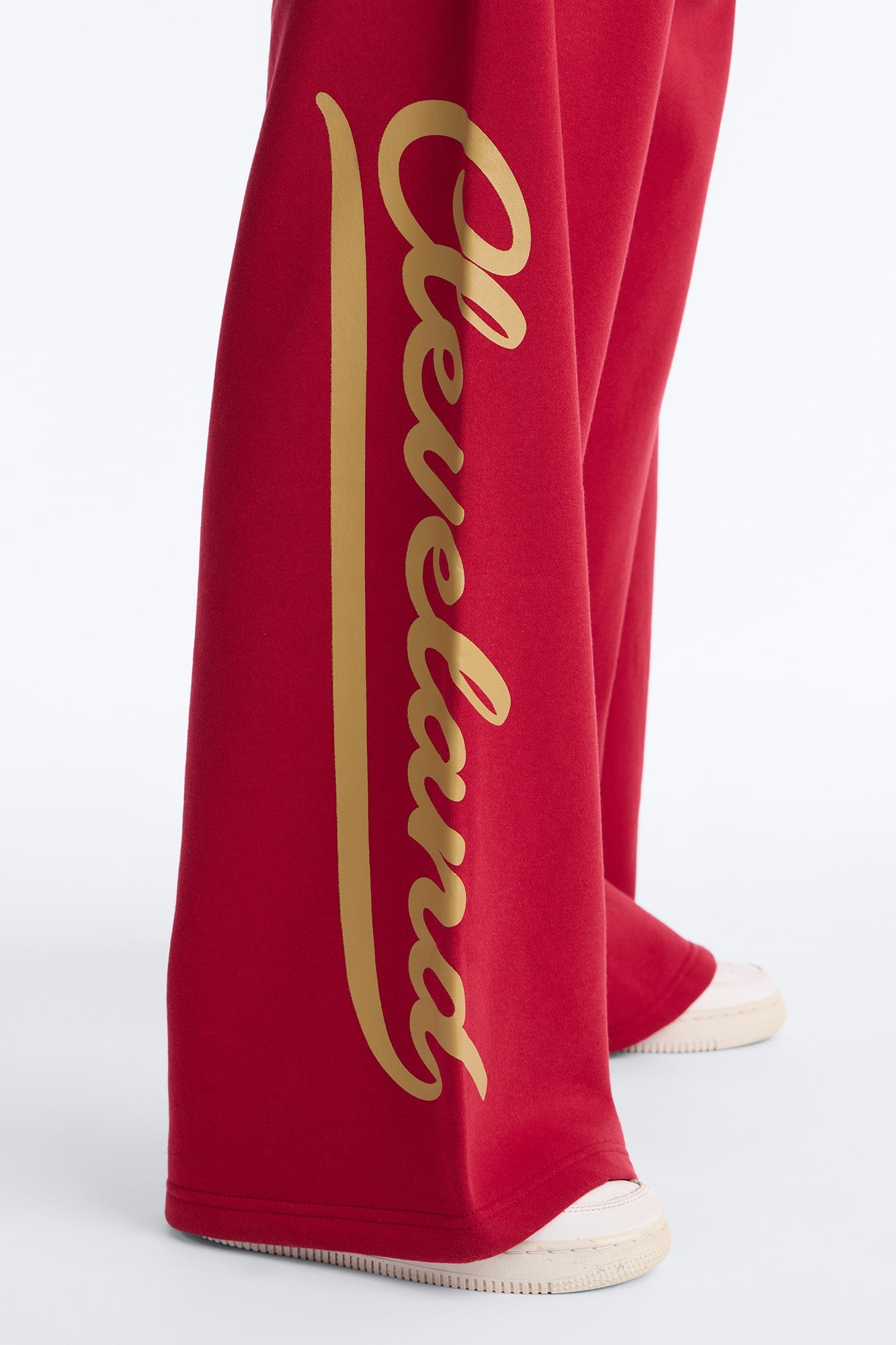 NBA Cleveland Cavaliers Fleece Wide Leg Pants - Wine