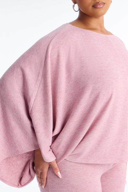 Amaya Capri Jumpsuit And Draped Top Set - Mauve