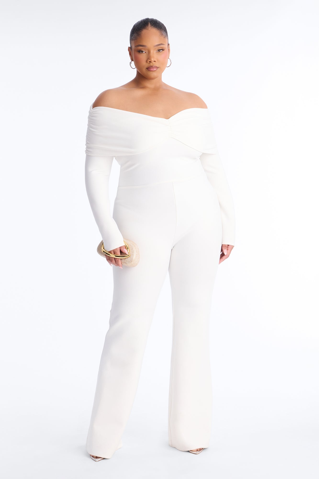 Robin Bandage Jumpsuit - White