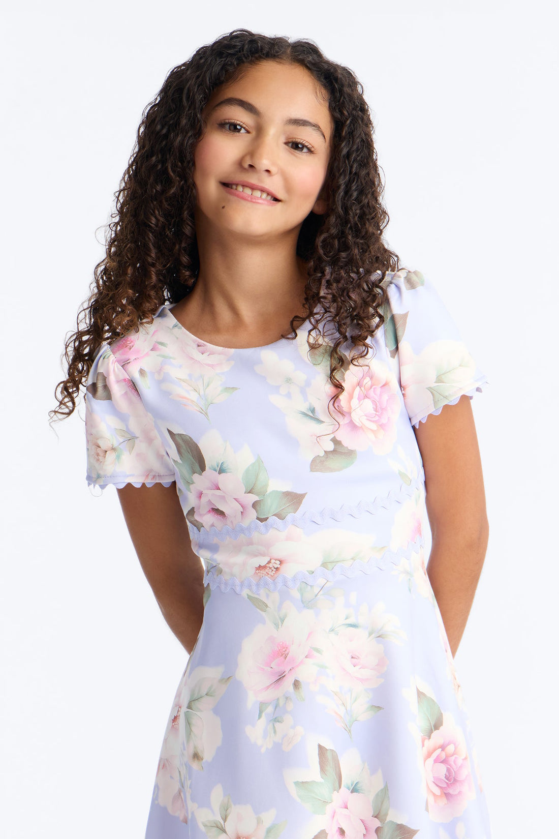 Mini Set The Scene Dress - Purple/combo