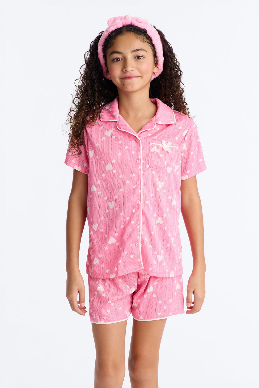Mini Want To Know Short Set - Pink