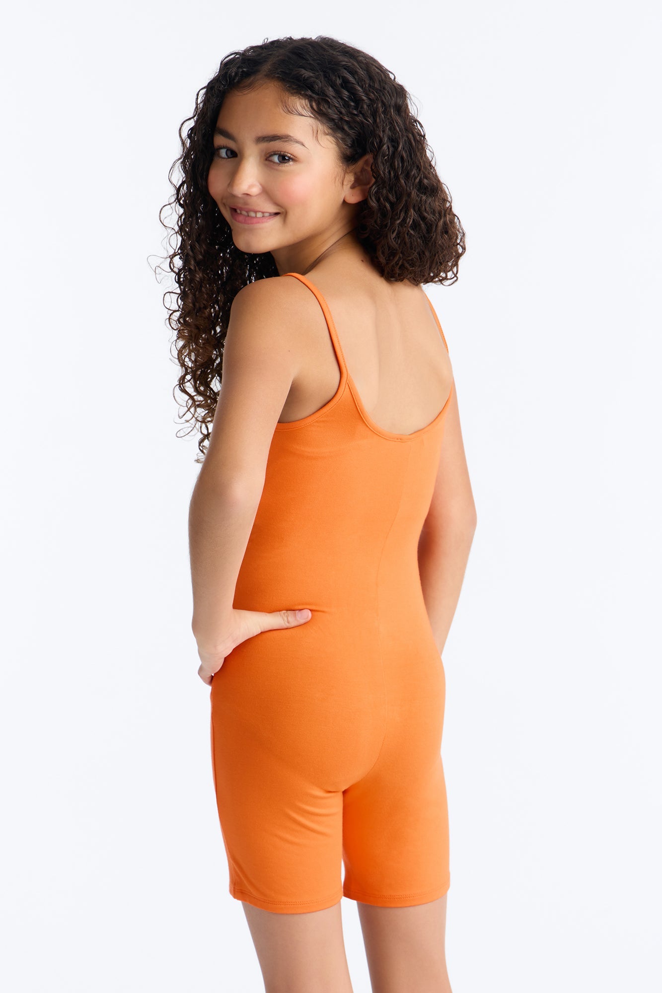 Mini Nova Season Shortie Romper II - Orange
