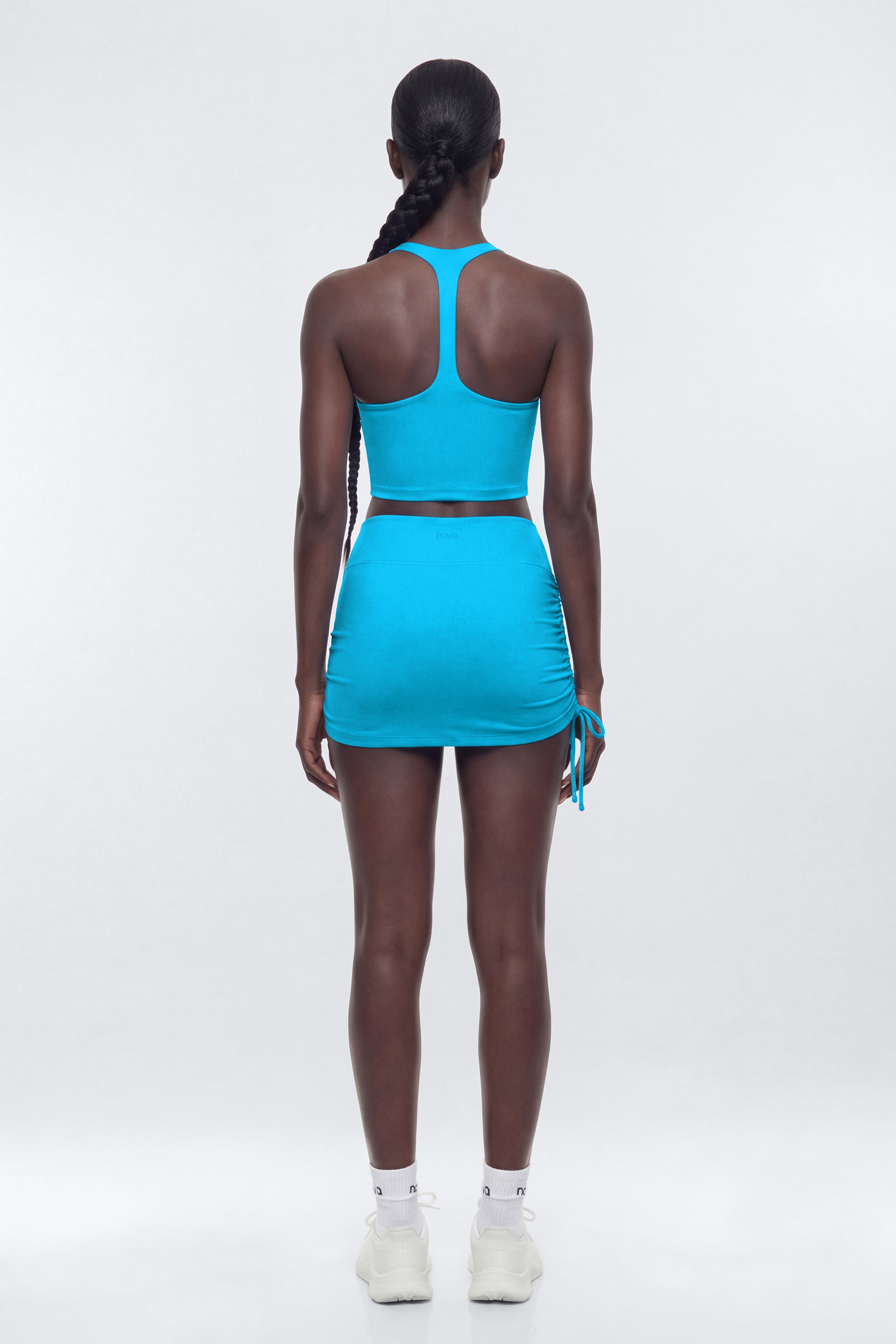 ButterSoft™ Racer Back Halter Sports Top - Blue
