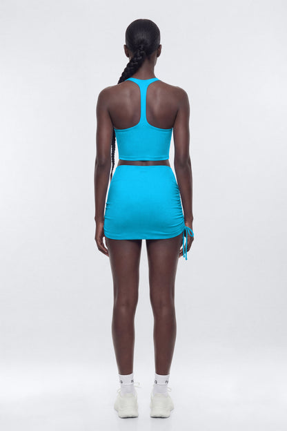 ButterSoft™ Racer Back Halter Sports Top - Blue
