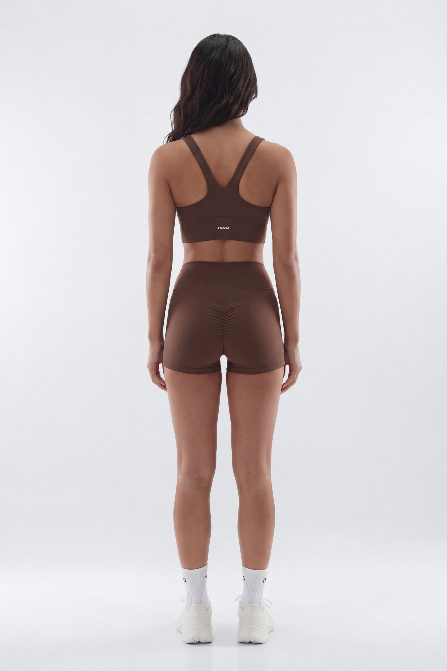 CloudForm™ Ruched Sports Bra - Brown