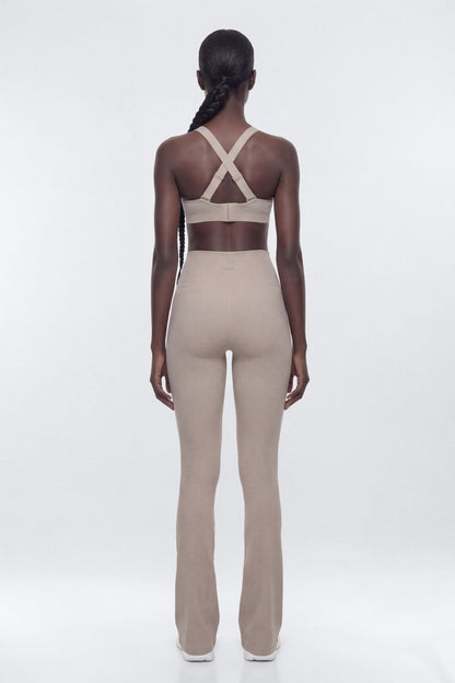 SeamlessLift™ 32″ High Rise Flare Legging - Taupe
