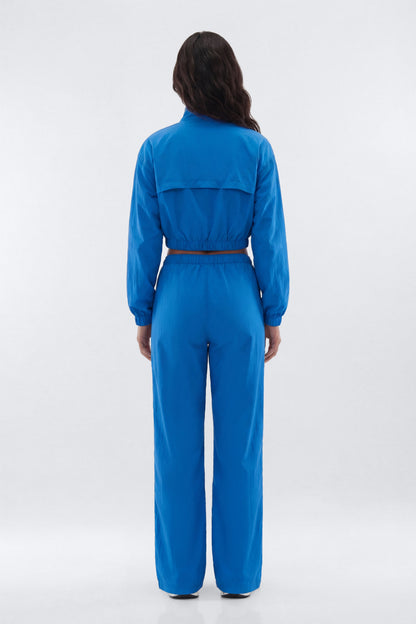 CoreNylon 31″ Zipper Windbreaker Track Pant - Blue