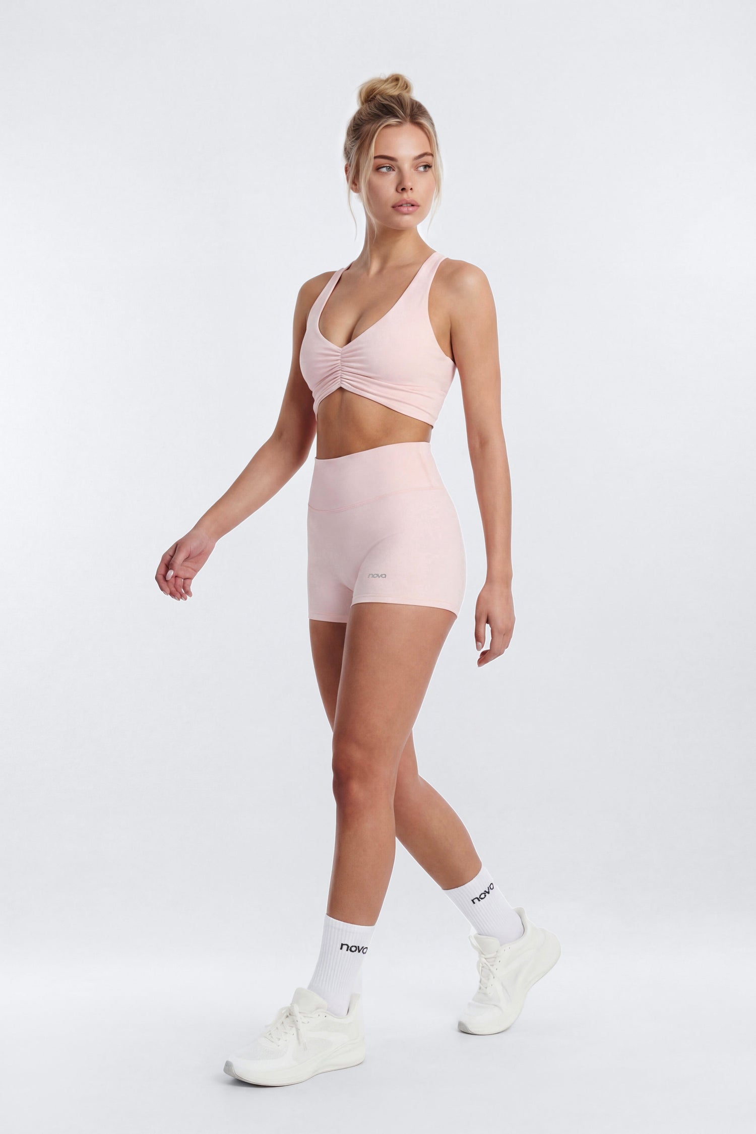 CloudForm™ 3″ Invisible Scrunch Biker Short - Pink