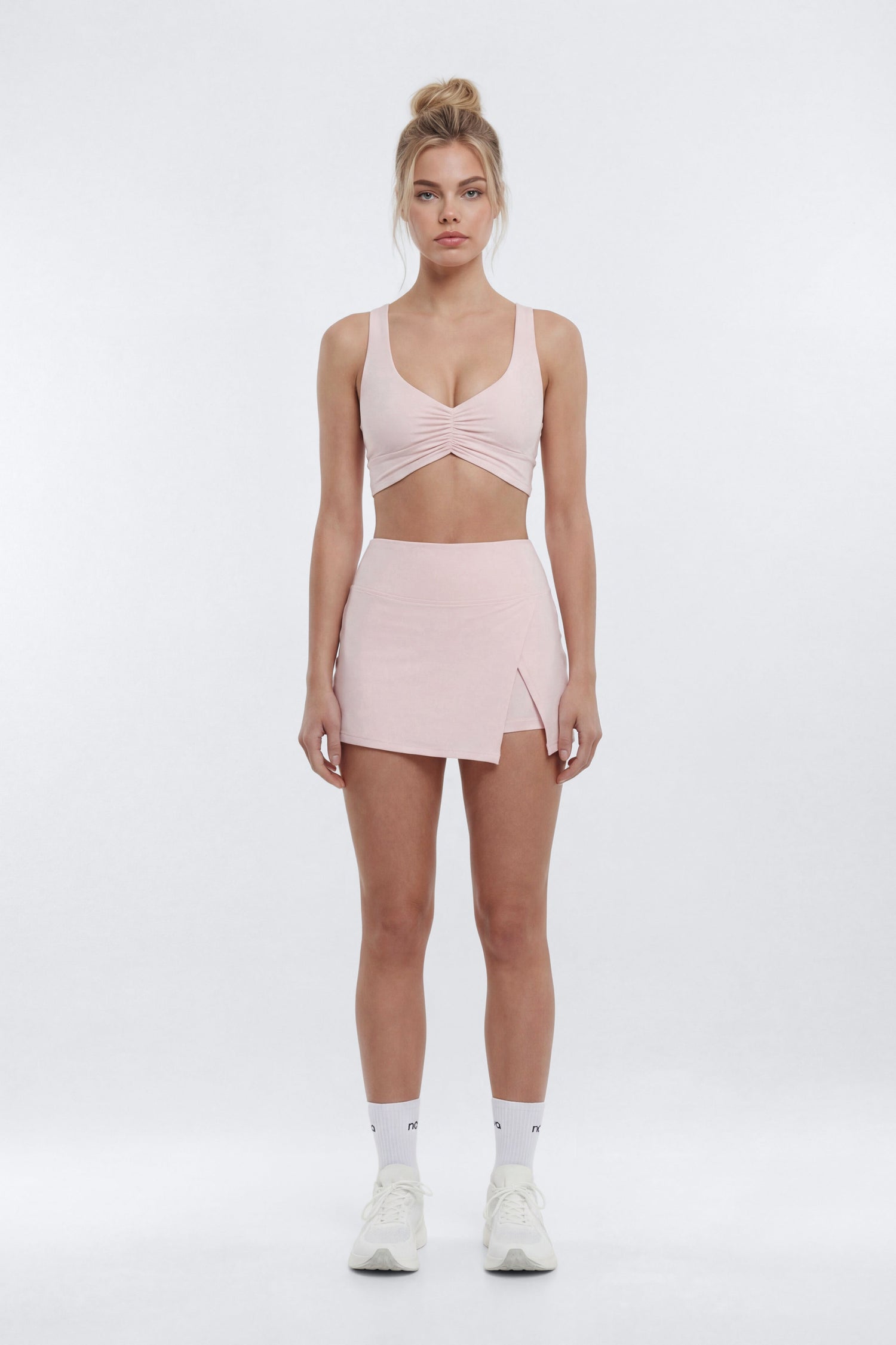 CloudForm™ Front Wrap Sports Mini Skort - Pink