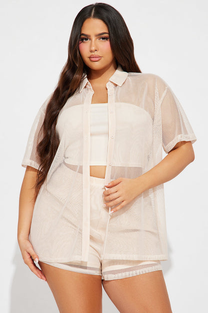 Taking Off Short Set - Cream