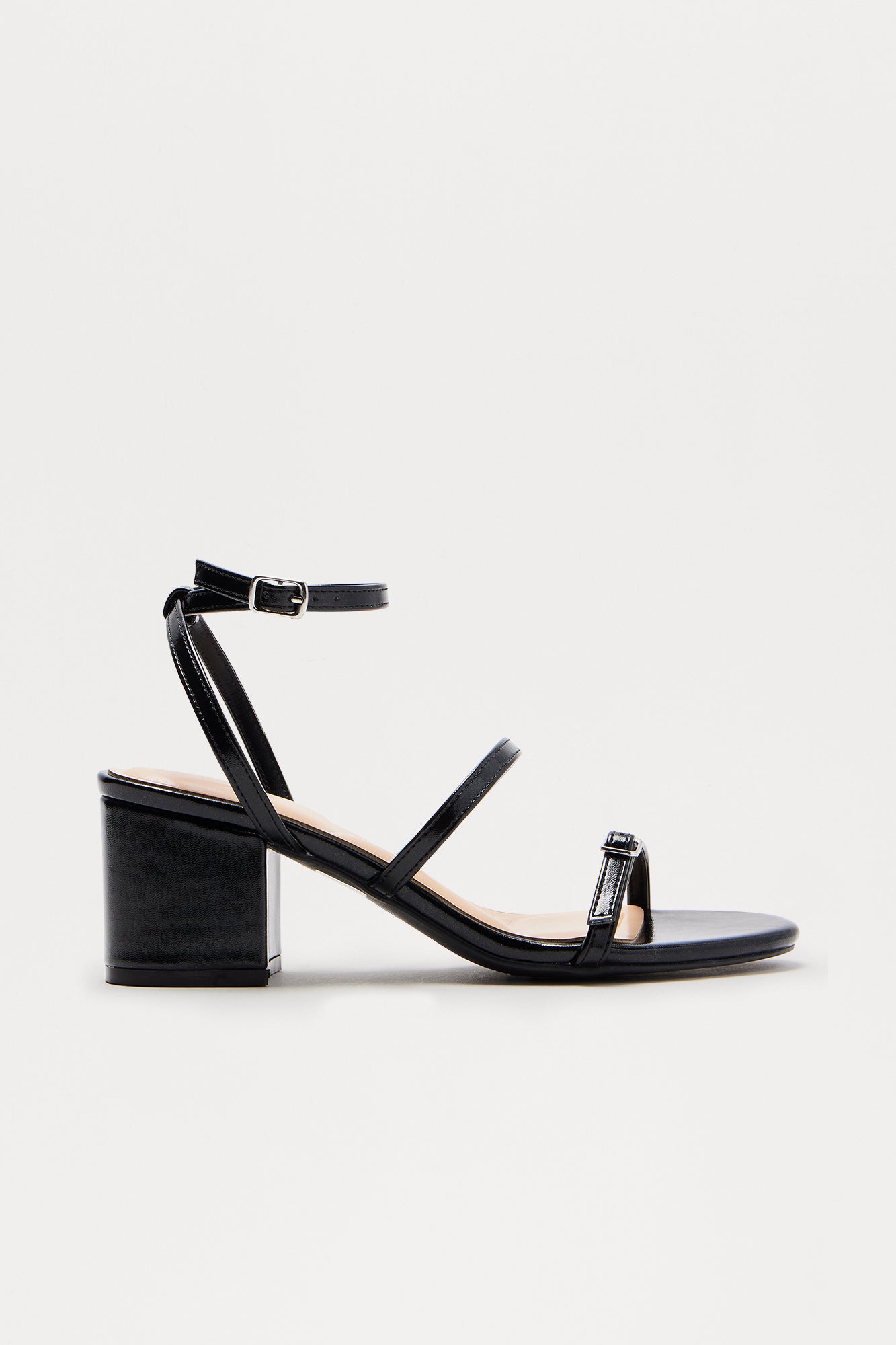 Isabetta Ankle Strap Heels - Black