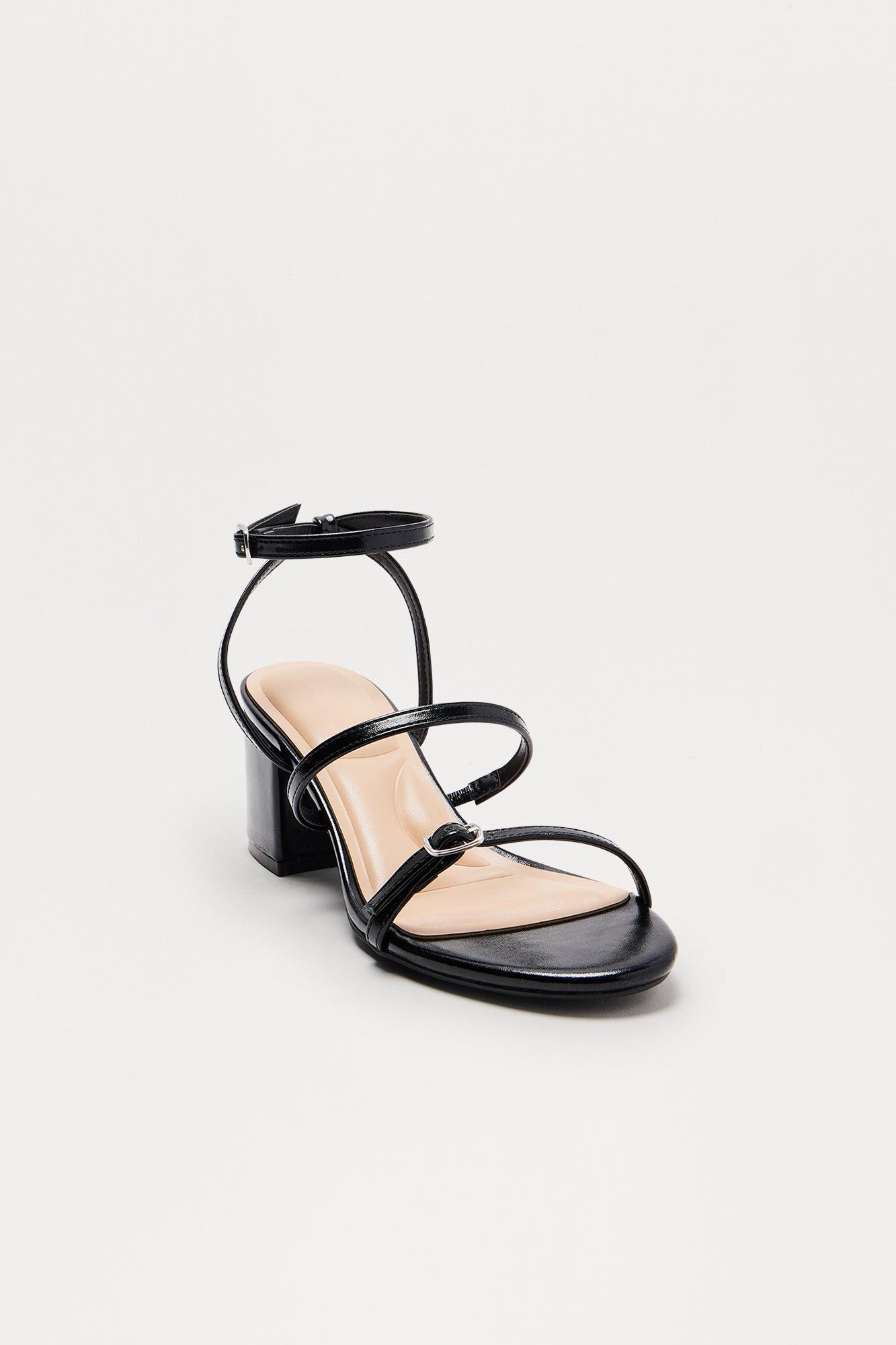 Isabetta Ankle Strap Heels - Black