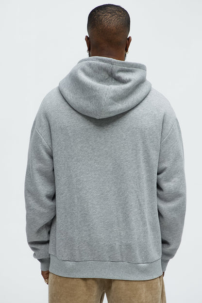 Dream Big Hustle Hard Hoodie - Heather Grey
