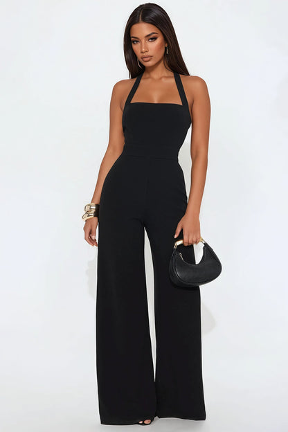Cater To Me Jumpsuit - Black