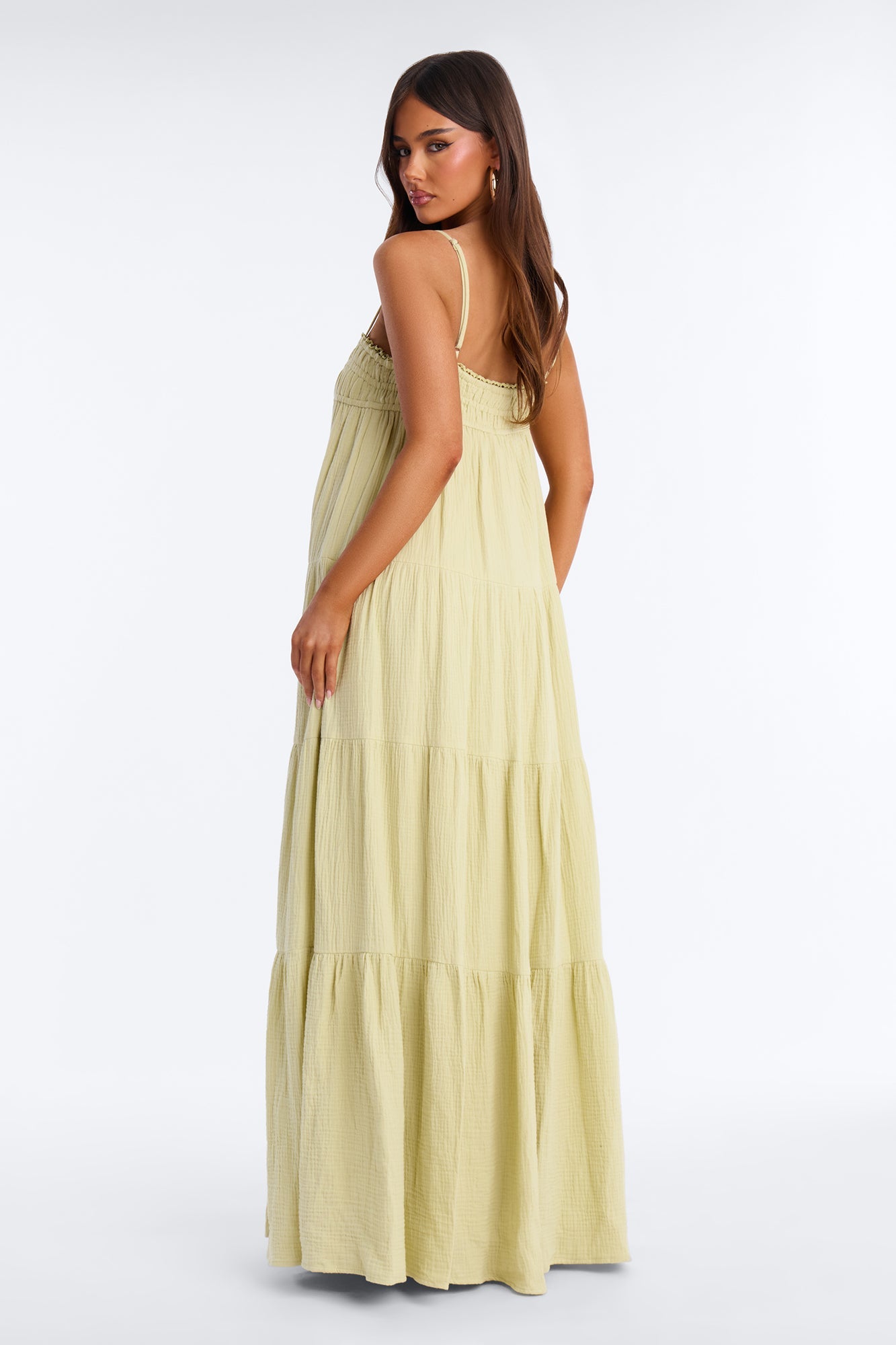 Heidi Flowy Maxi Dress - Sage