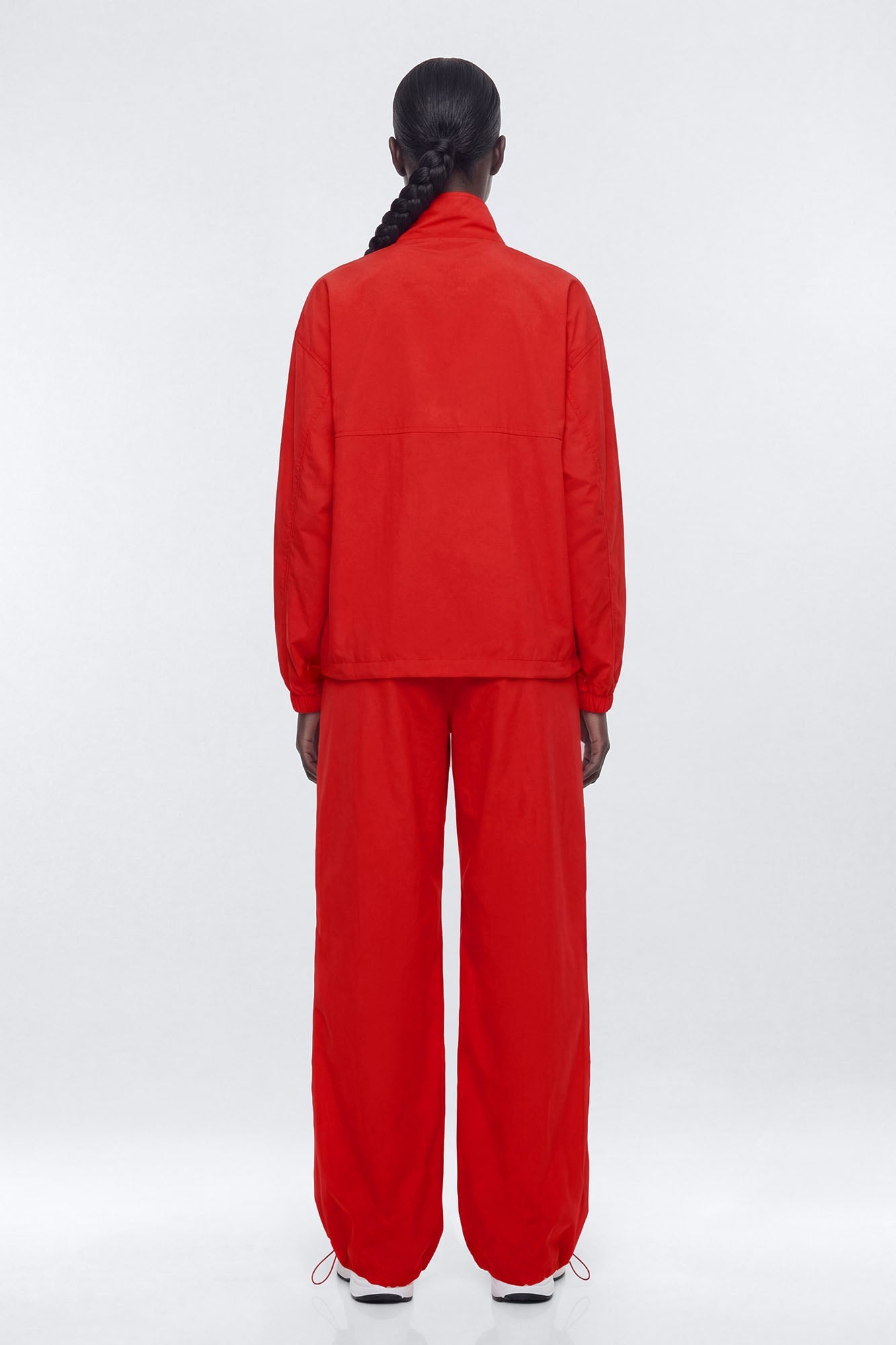 CoreNylon 32″ Wide Leg Track Pant - Red