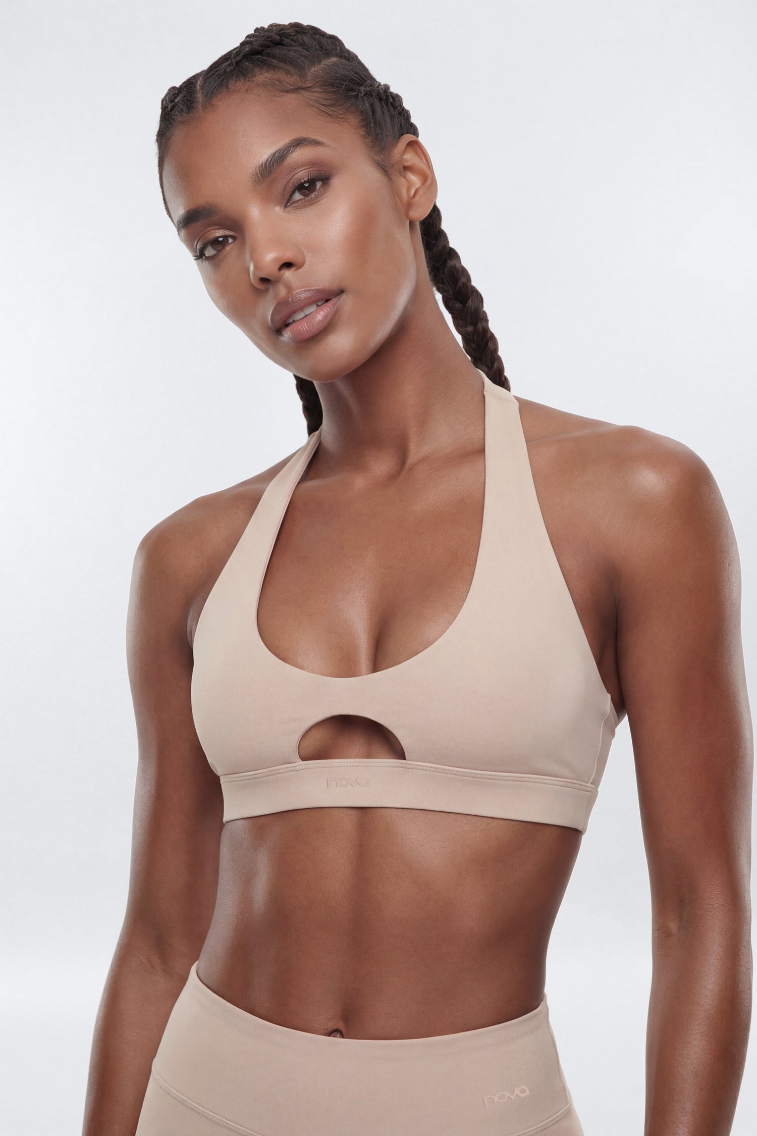 ButterSoft™ X Back Sports Bra - Stone