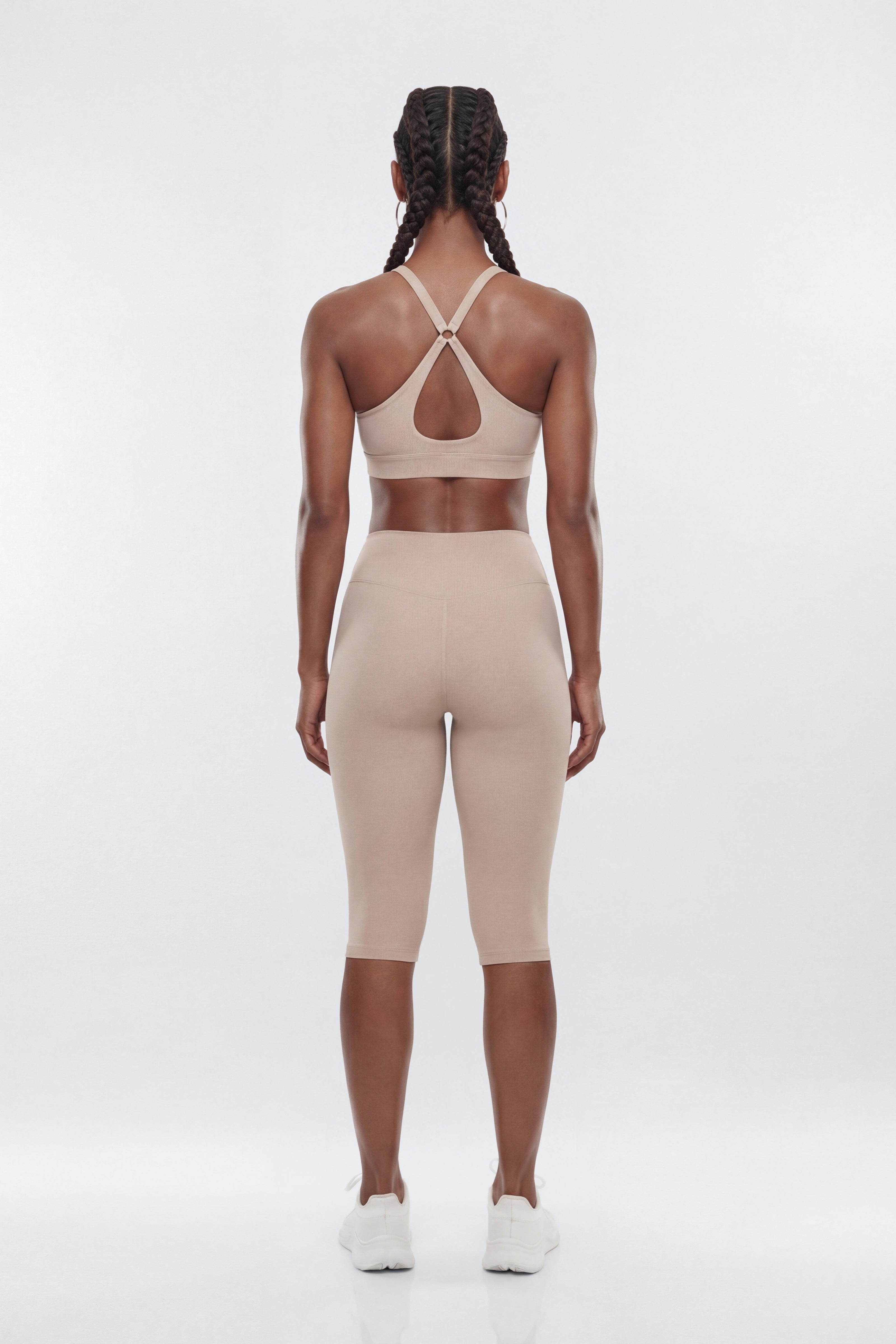 ButterSoft™ X Back Sports Bra - Stone