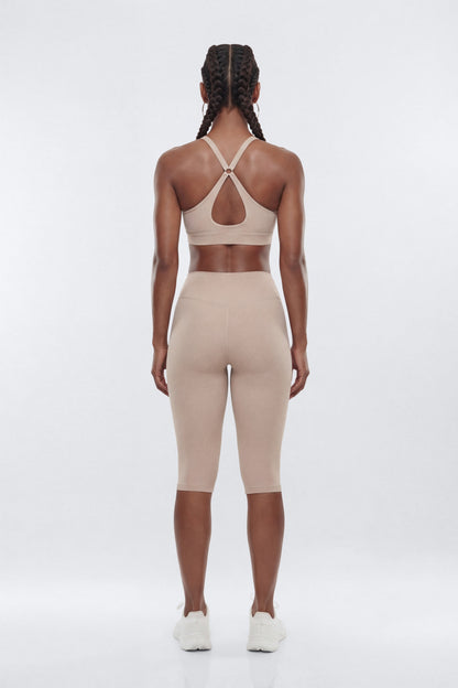 ButterSoft™ X Back Sports Bra - Stone