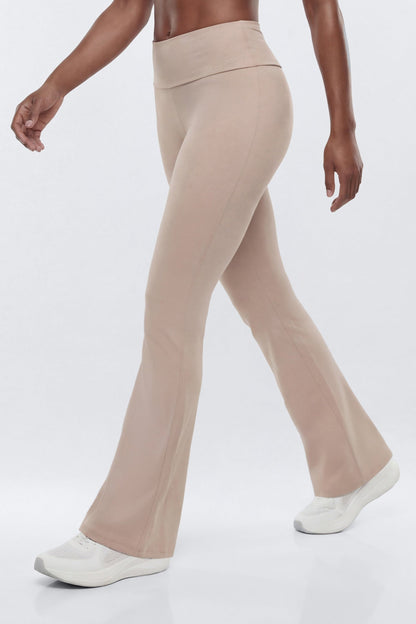 ButterSoft™ 33″ Low Rise Foldover Flare Legging - Stone