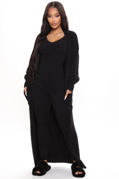 Living So Cozy 3 Piece Legging Set - Black