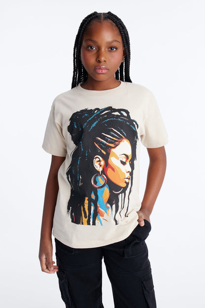Mini In Love With Myself Graphic Tee II - Sand