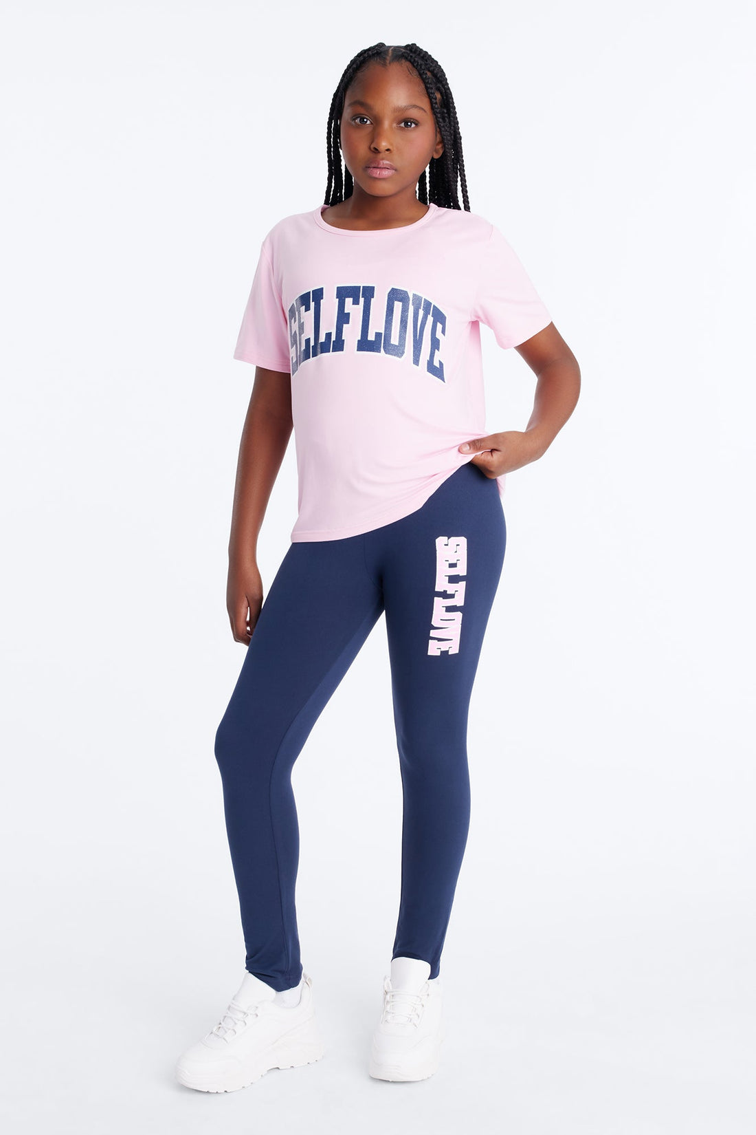 Mini Self Love Era Legging Set - Pink/combo