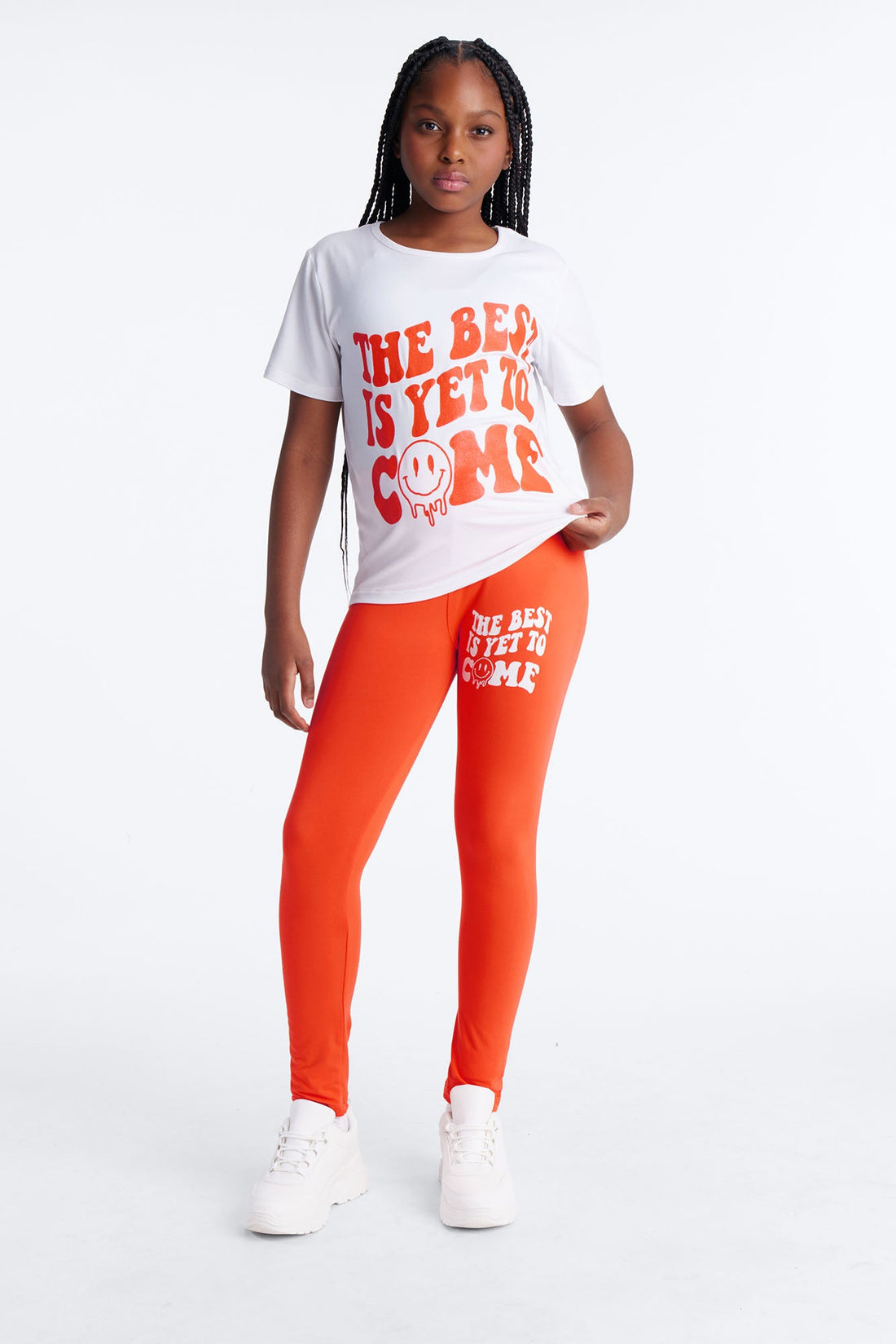 Mini The Best Is Yet To Come Legging Set - White/combo