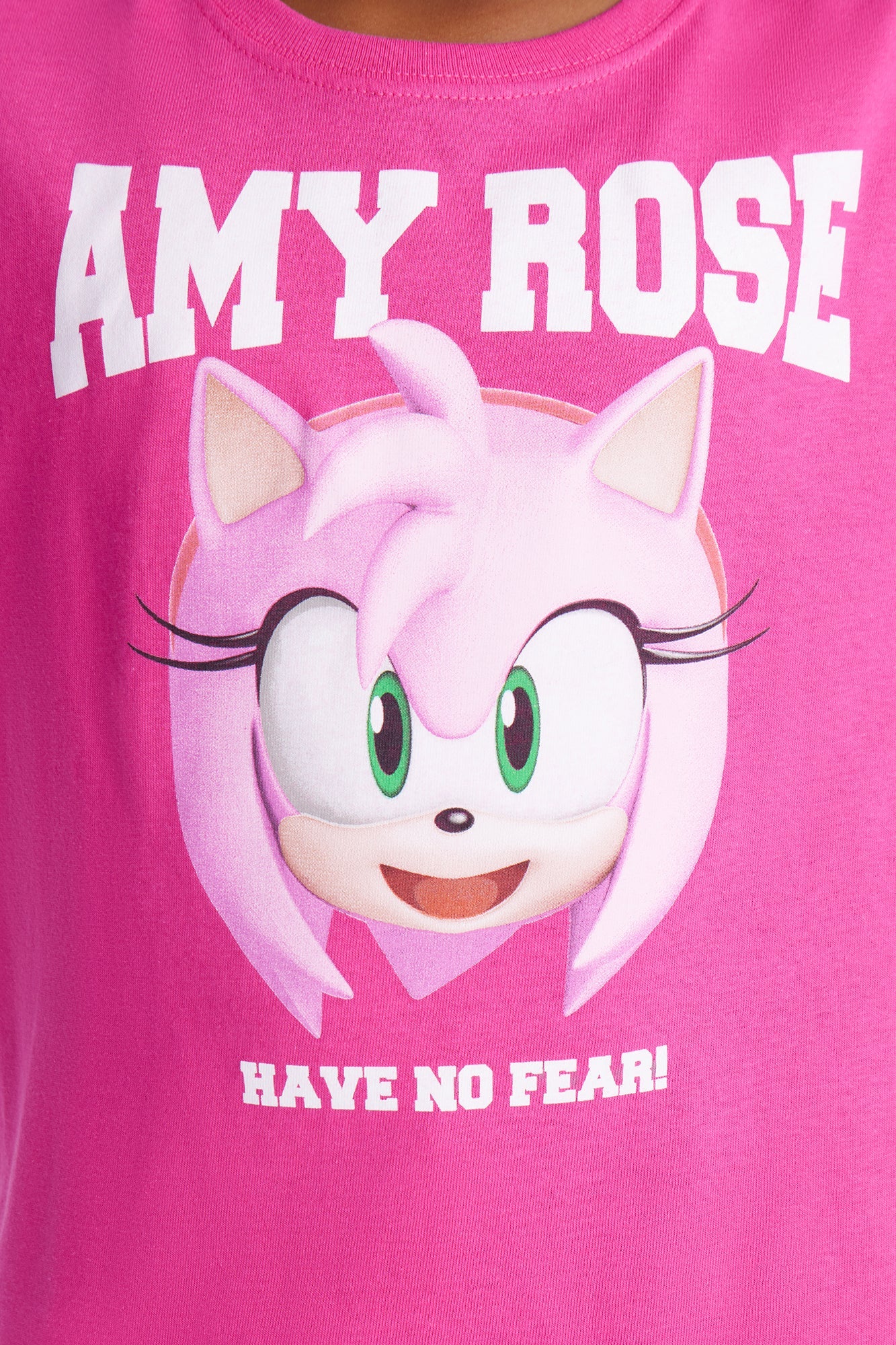Mini Sonic Amy Rose Short Sleeve Tee - Hot Pink