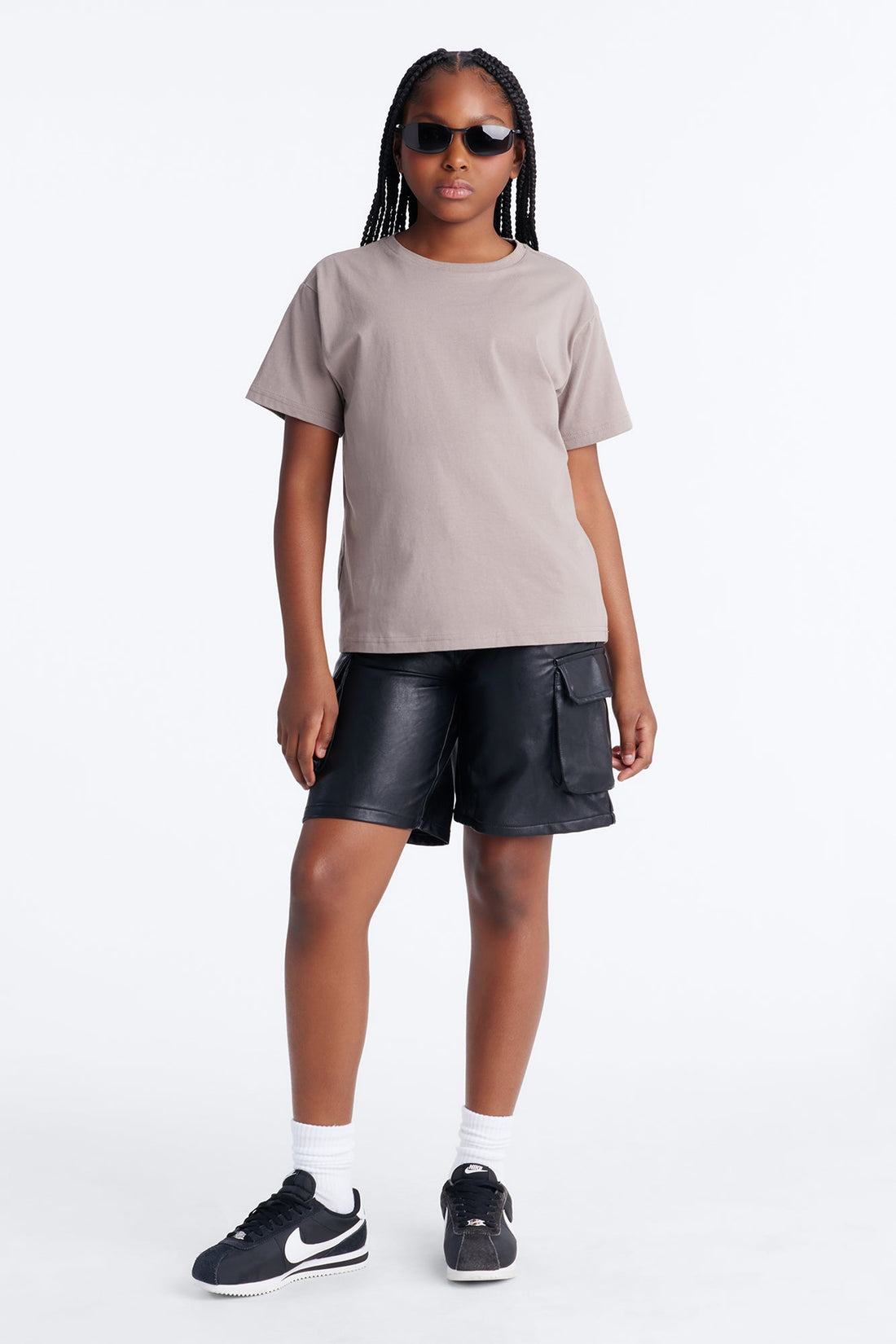 Mini The Oversized Boyfriend Tee - Stone