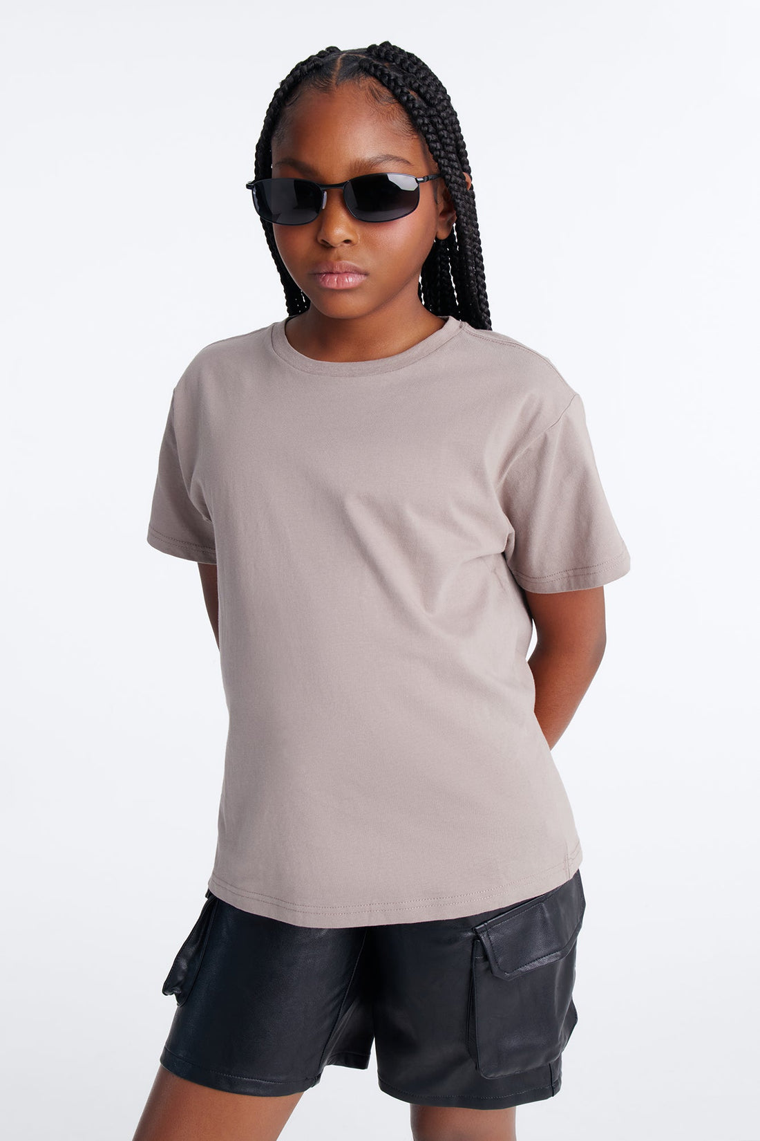 Mini The Oversized Boyfriend Tee - Stone