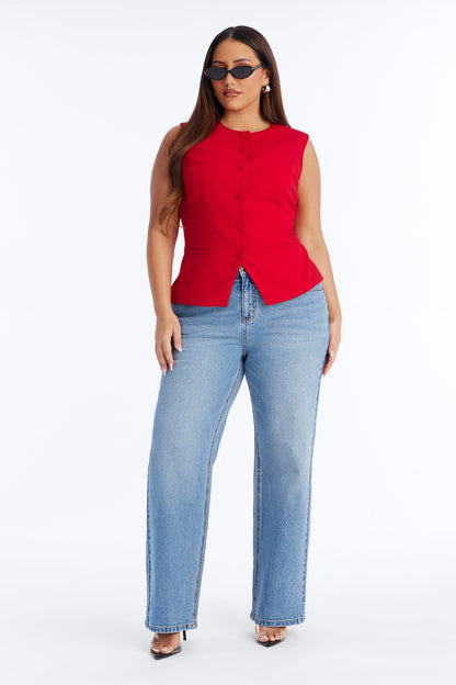 Paloma Business Vest - Red