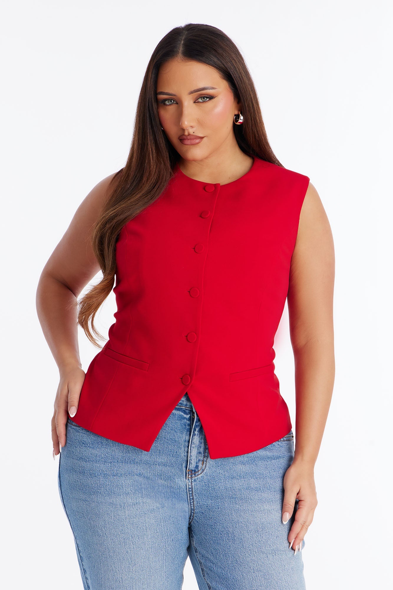 Paloma Business Vest - Red