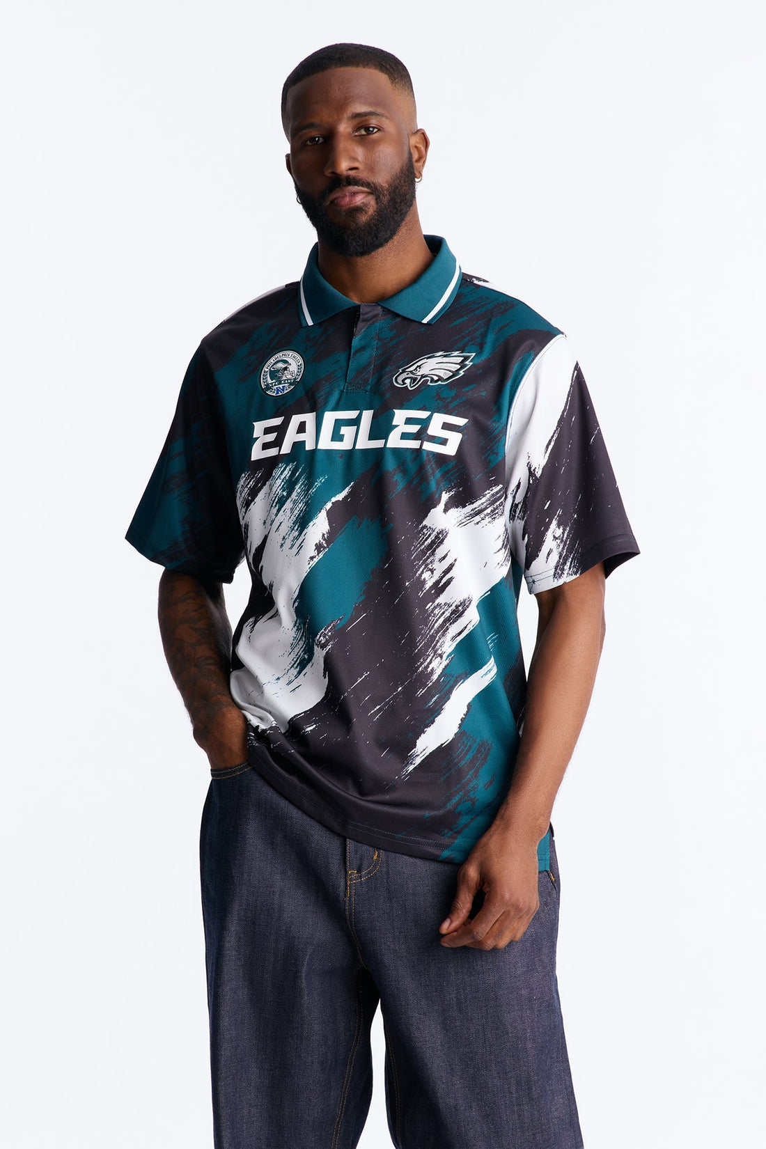 Eagles Soccer Polo - White