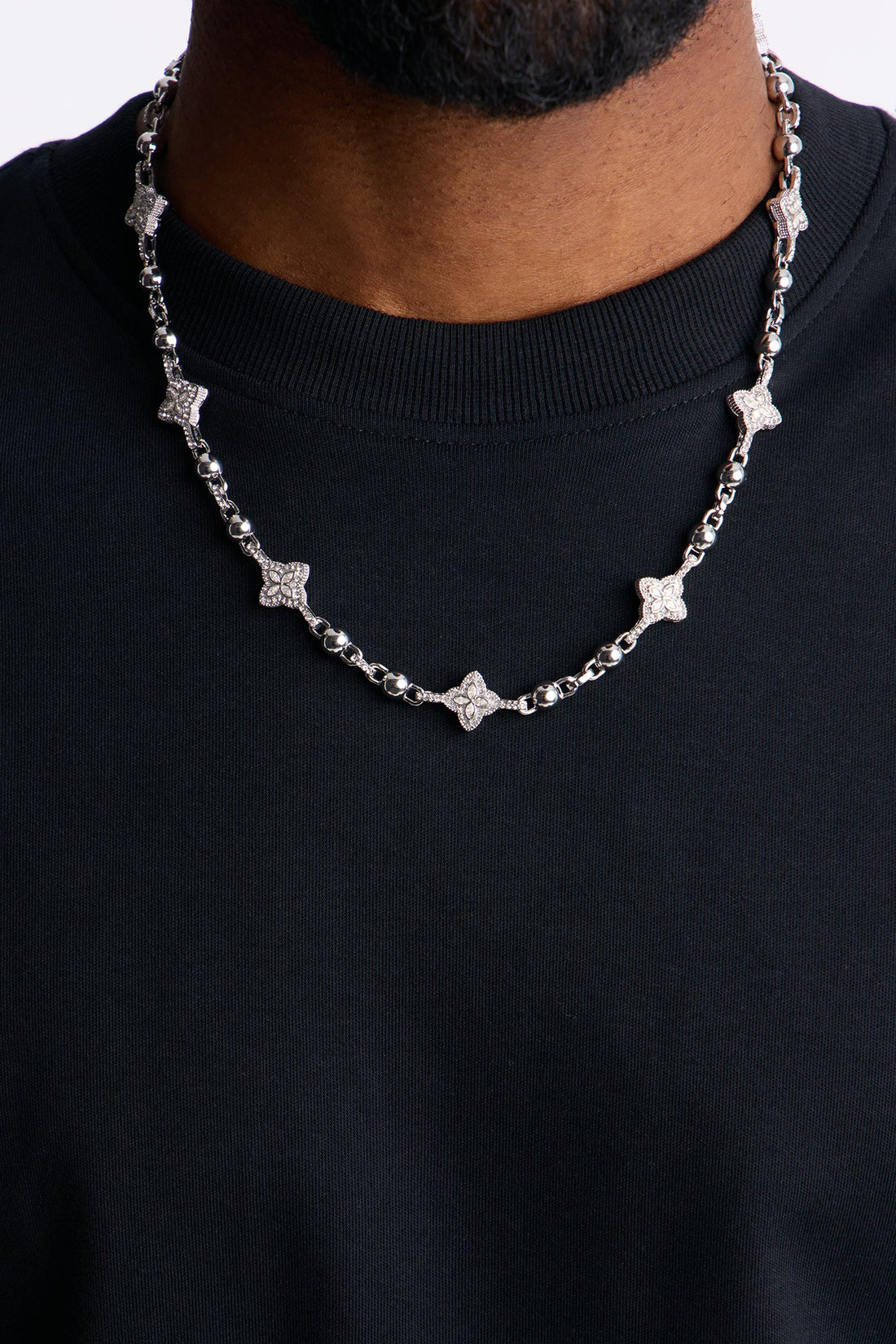 Bloom Link Necklace - Silver