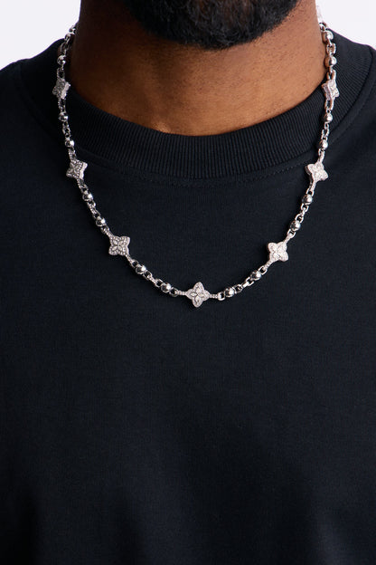 Bloom Link Necklace - Silver