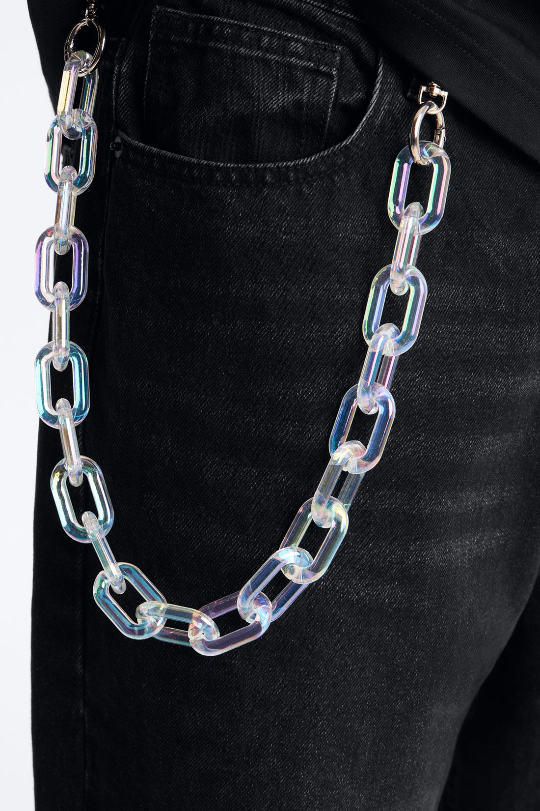 Translucent Link Pant Chain - Iridescent