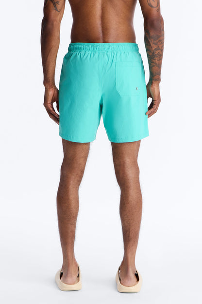 Montez Stretch Swim Trunk 7″ - Teal
