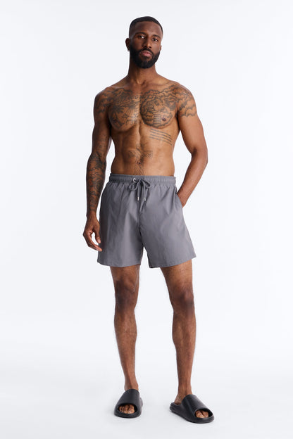 Montez Stretch Swim Trunk 7″ - Charcoal