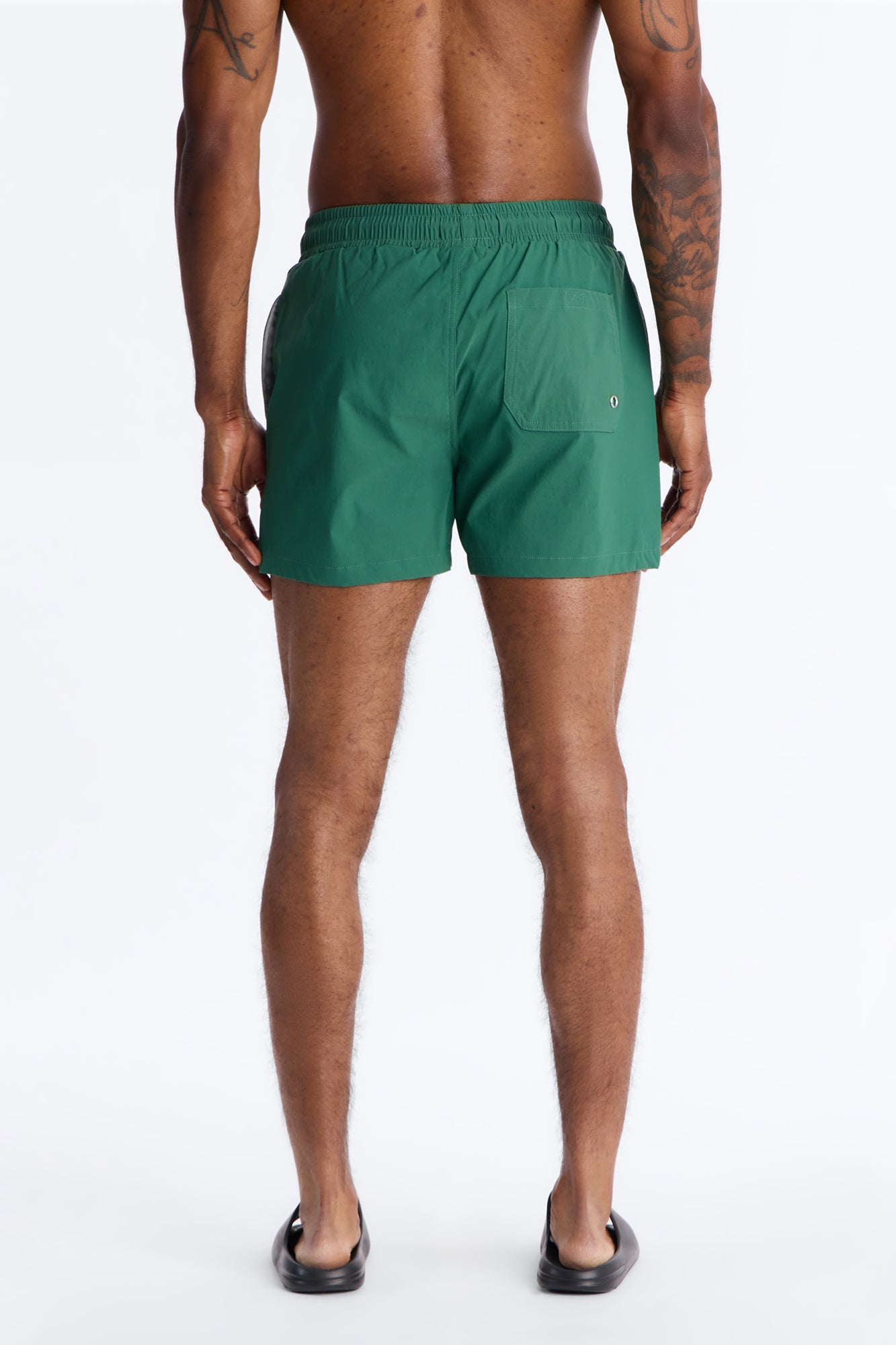 Montez Stretch Swim Trunk 4″ - Hunter Green