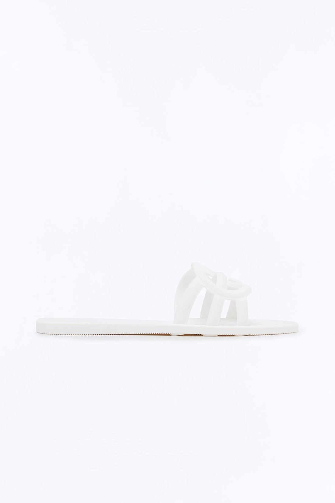 Peachy Slip On Sandals - White