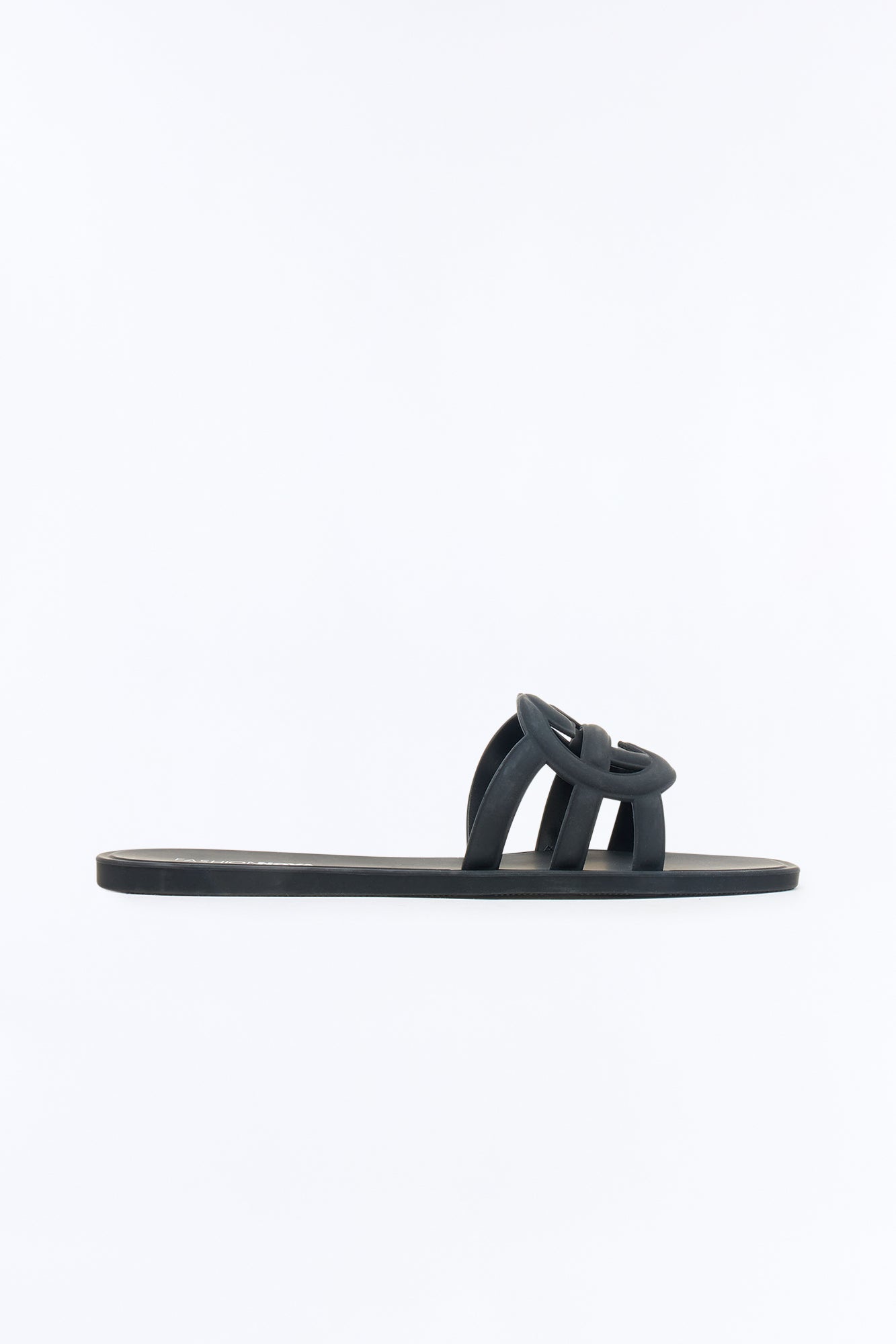 Peachy Slip On Sandals - Black
