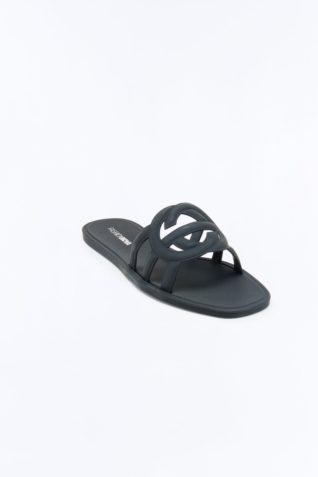 Peachy Slip On Sandals - Black