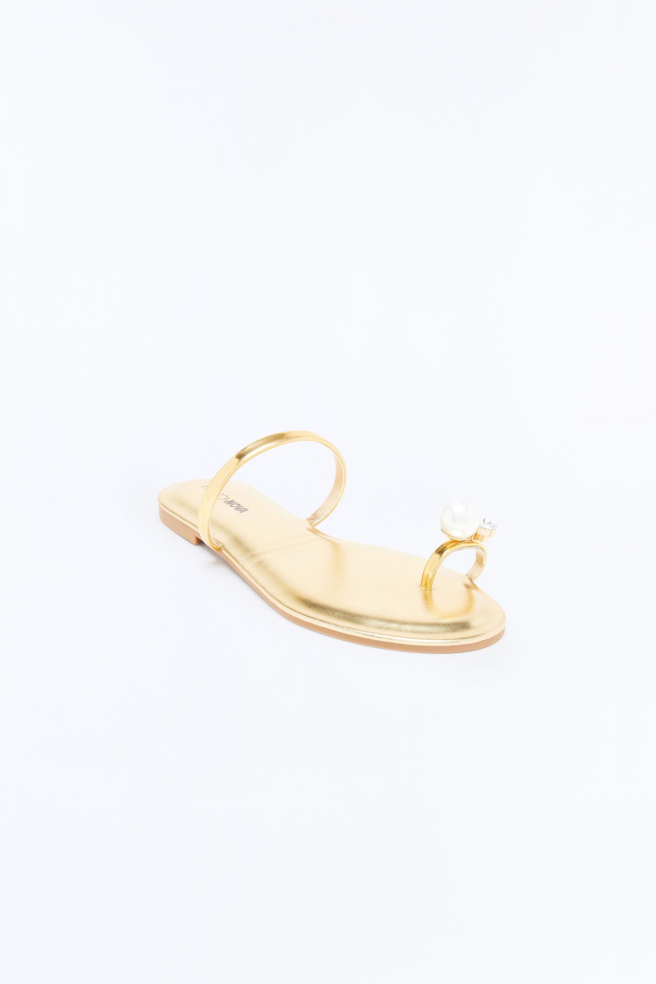 Xena Metallic Toe Ring Sandals - Gold