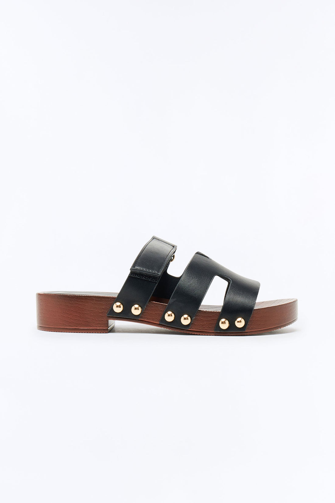 Dutton Wood Sandals - Black